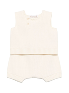 Set top e pantaloni Elsie per neonata Bonpoint beige con girocollo S05PSEK00001 031 BONPOINT 