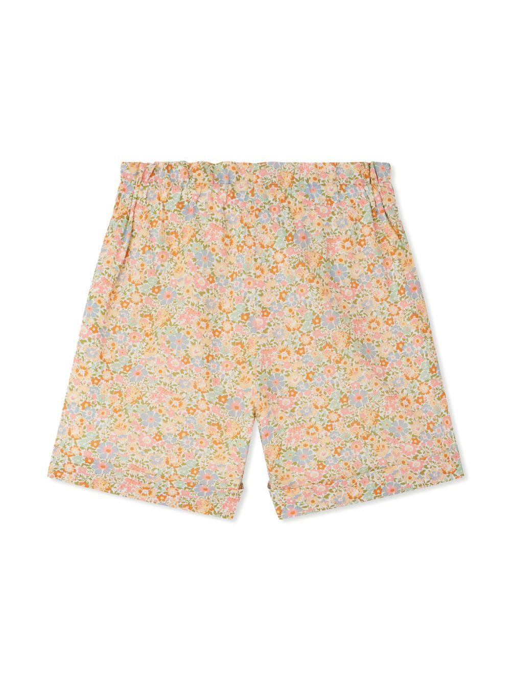 Shorts per bambina Bonpoint Elmie multicolore con stampa a fiori S05GBEW00009 525C BONPOINT 
