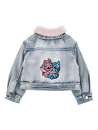Giacca per bambina Monnalisa x Disney denim Stitch 19F102 6042 0062 MONNALISA 