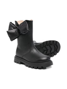 Stivali per bambina Florens neri con dettaglio fiocco sui lati F0457 12V FLORENS 