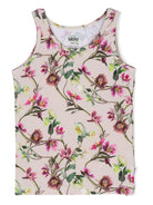 Canottiere per bambina Molo rosa e beige con stampa floreale (set di due) 2W24Q801 9207 MOLO 