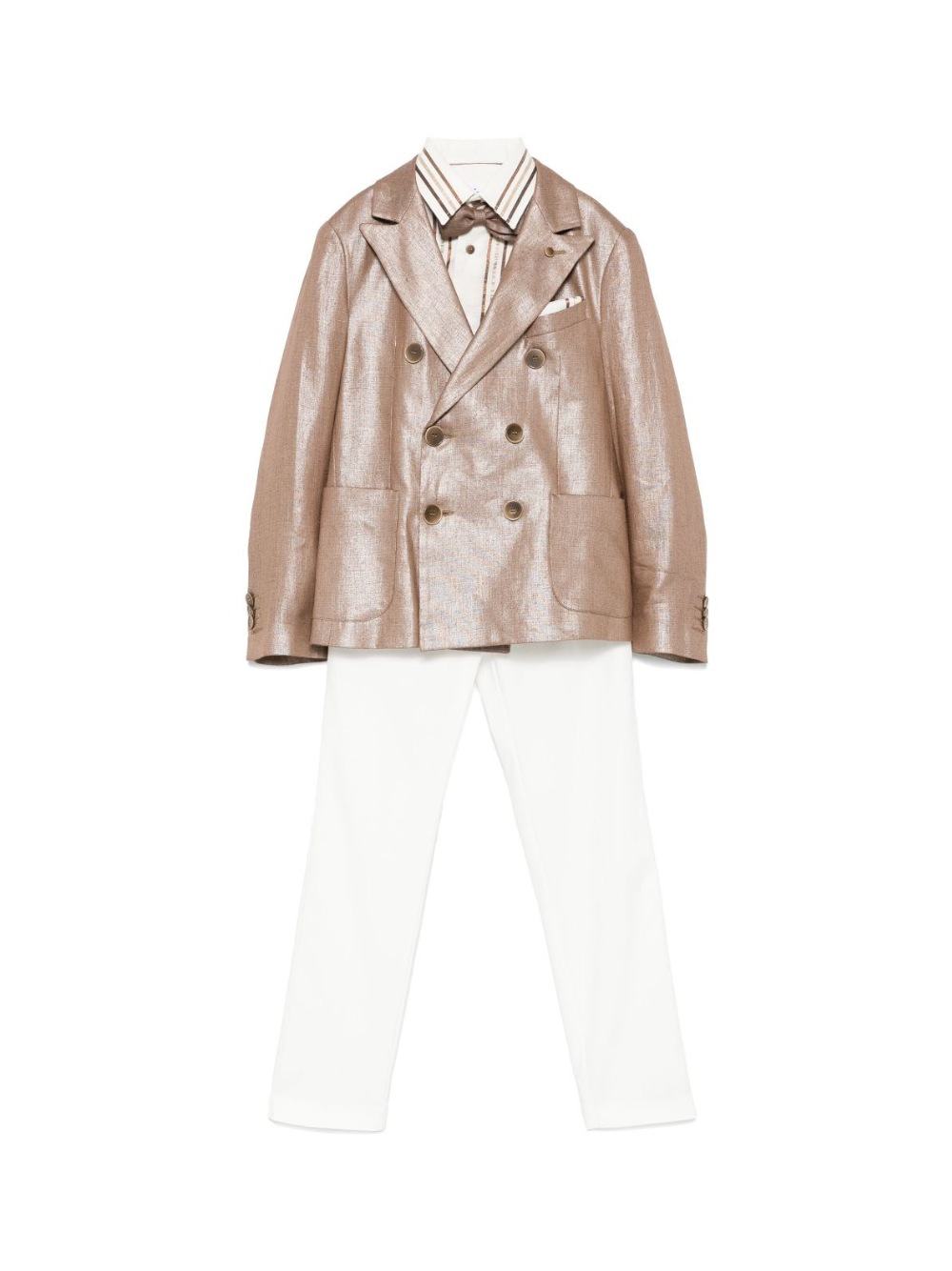 Completo tre pezzi per bambino Colorichiari marrone con chiusura doppiopetto MJ507978 4818 29 COLORICHIARI 