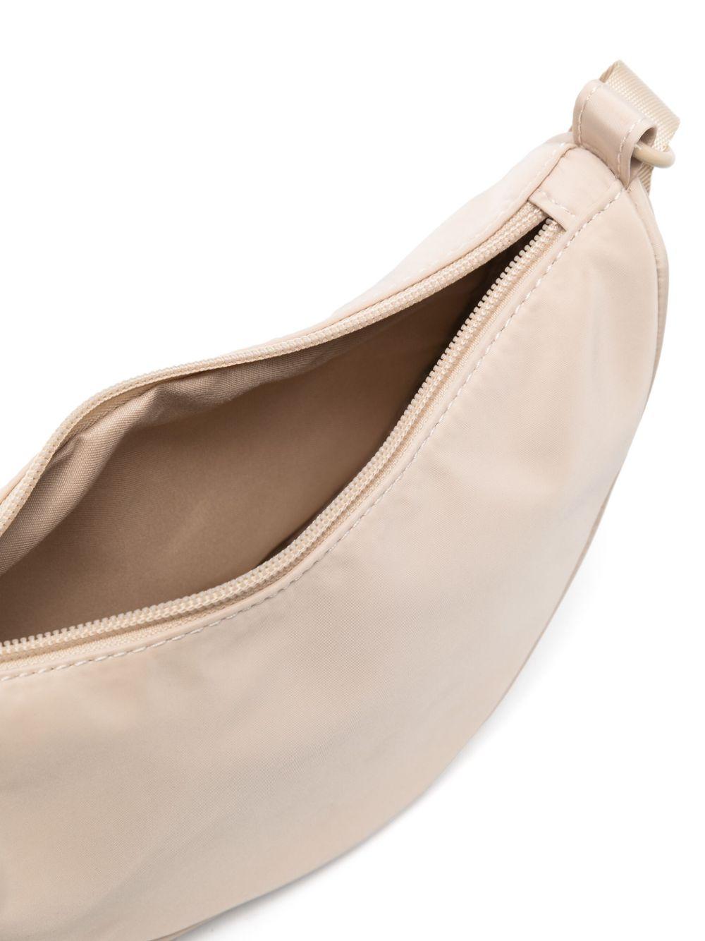 Borsa a spalla per bambina Molo Crescent beige con chiusura superiore con zip 7S25V109 8787 MOLO 