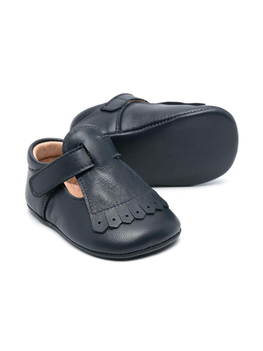 Scarpe primi passi per neonata Eli1957 blu con soletta in pelle con logo 10028AL MARINO ElI 
