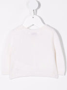 Cardigan per neonata Bonpoint bianco con scollo a V PEBDA2734CA 002 BONPOINT 