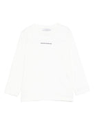 T-shirt per bambino Paolo Pecora Kids bianca con stampa logo sul davanti PP4157 GE-BL PAOLO PECORA KIDS 