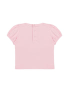 T-shirt Teddy Bear per neonato Moschino Kids rosa con girocollo MIM02BLBA10 50209 MOSCHINO KIDS 