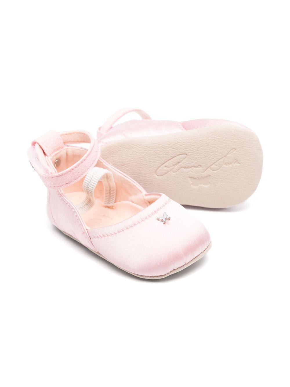 Ballerine primi passi per neonata Aruna Seth Margot rosa con chiusura a strappo alla caviglia MARGOT 310 ARUNA SETH 