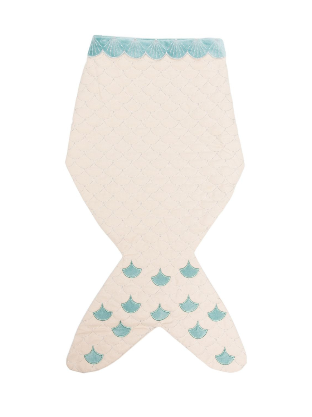 Abito sirena giocattolo per bambina Avery Row beige con rifiniture smerlate DUSMER MERMAID AVERY ROW 
