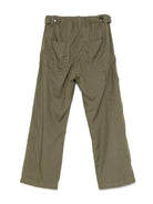 Pantaloni dritti per bambino Paolo Pecora Kids verde con coulisse PP4002 OLIVA PAOLO PECORA KIDS 