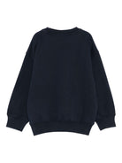 Felpa per bambino Molo blu con stampa faccina 6W25J214 9739 MOLO 