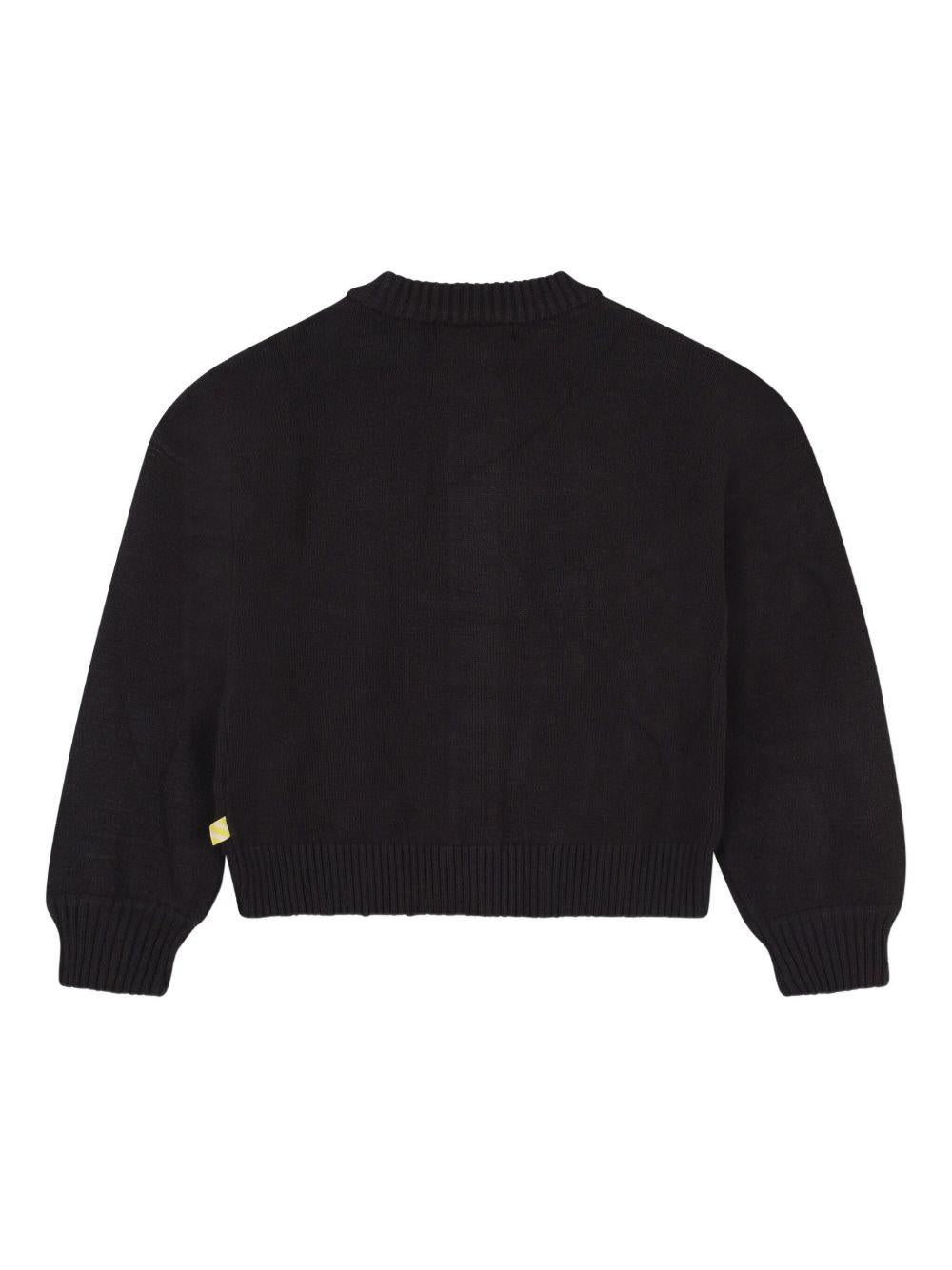 Maglione per bambina Billieblush nero con ricami U21389 062 BILLIEBLUSH 