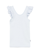 Top per bambina Molo azzurro con ruches e scollo ampio 2S25A106 5467 MOLO 