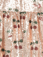 Abito Starla per bambina Konges Sløjd rosa con decorazione a paillettes KS103990 P00049 KONGES SLOJD 