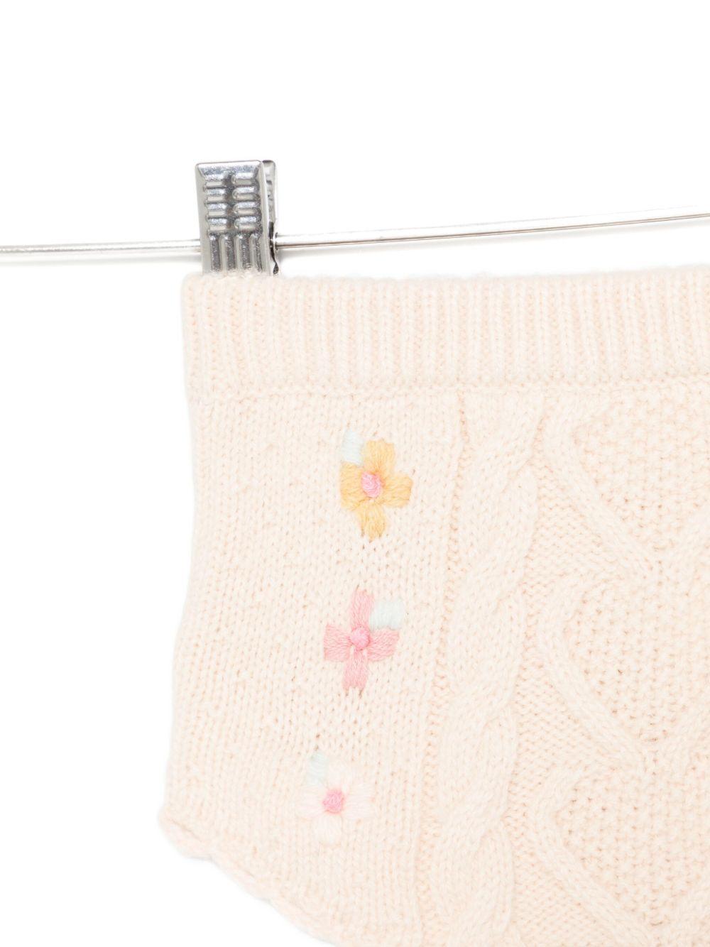 Shorts per neonata Louise Misha beige con ricamo floreale FRC-W25-B0264 CREAM LOUISE MISHA 