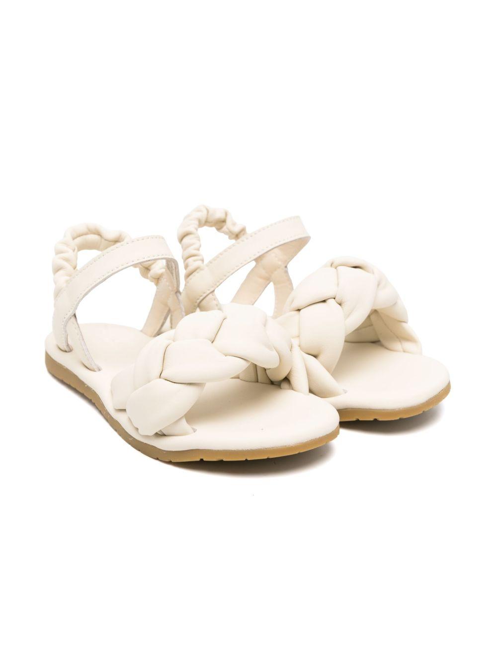 Sandali per bambina Donsje Benz beige con dettaglio intrecciato 2026100 SW008 DONSJE 