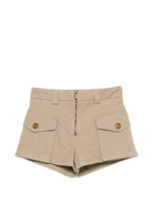 Shorts per bambina Pinko Kids beige con tasche KFBE0150CE023 0025 PINKO KIDS 