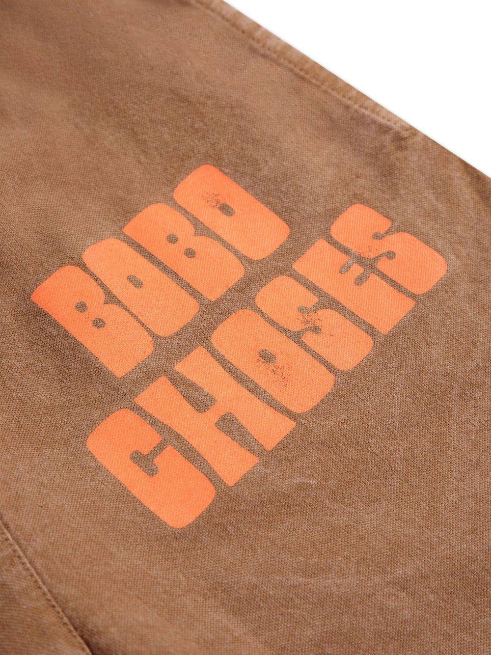 Pantaloni per bambino Bobo Choses marrone con logo B125AC134 211 BOBO CHOSES 