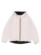 Giacca reversibile per bambina K Way Kids rosa con chiusura lampo K5123QW BBQ K-WAY KIDS 