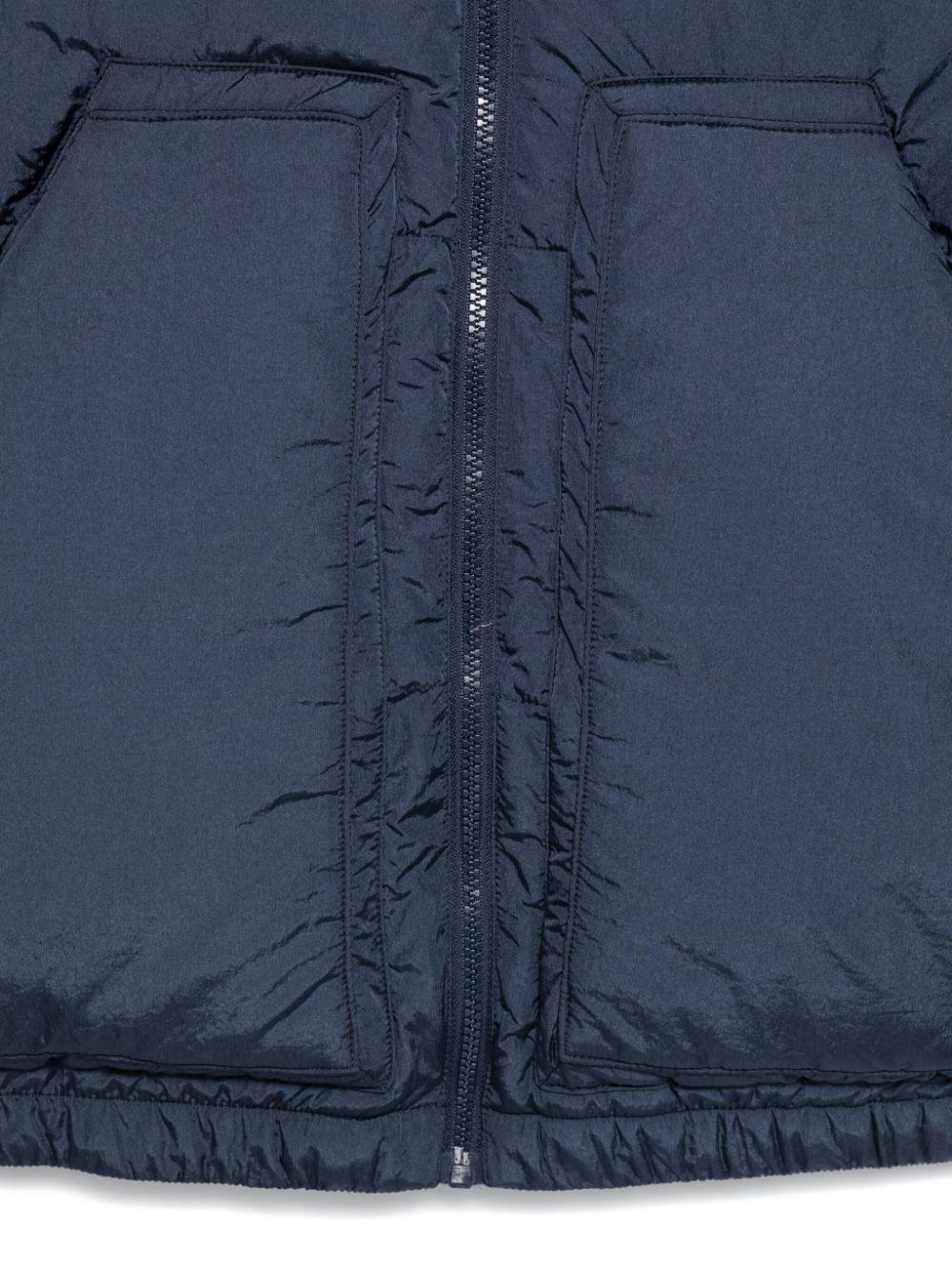 Piumino per bambino Emporio Armani Kids blu trapuntato con design imbottito 6D4BJA 1NFEZ 09T5 EMPORIO ARMANI KIDS 