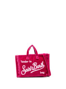 Phone Bag per bambina MC2 Saint Barth Kids fucsia con logo a contrasto ricamato PHONE008 01649I MC2 ST. BARTH KIDS 