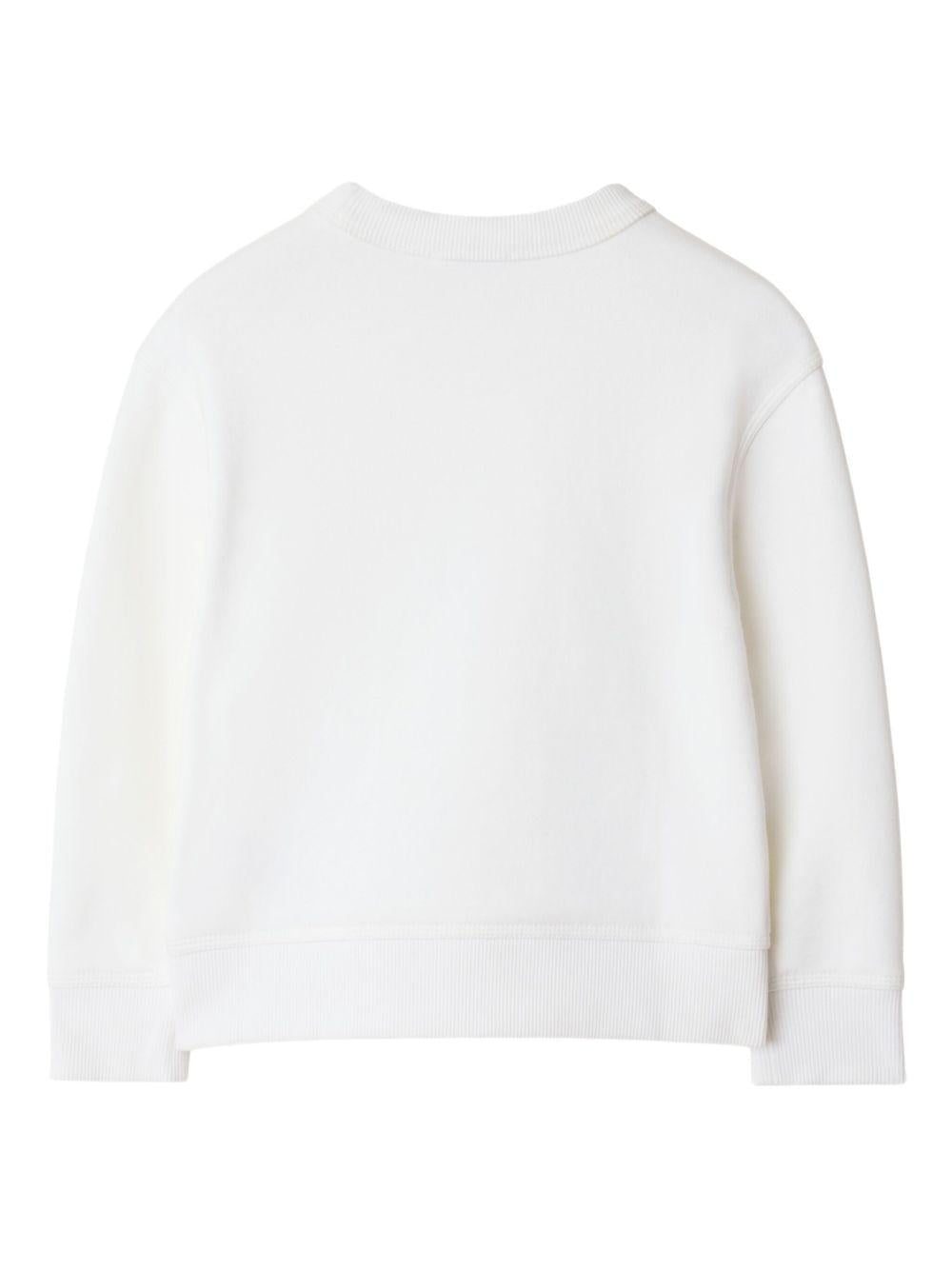 Maglione per bambina Burberry Kids bianco Thomas Bear 8108468 A1464 BURBERRY KIDS 