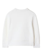 Maglione per bambina Burberry Kids bianco Thomas Bear 8108468 A1464 BURBERRY KIDS 