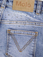 Jeans per bambina Molo Asta in denim con decorazione con strass 2W25I118 9770 MOLO 