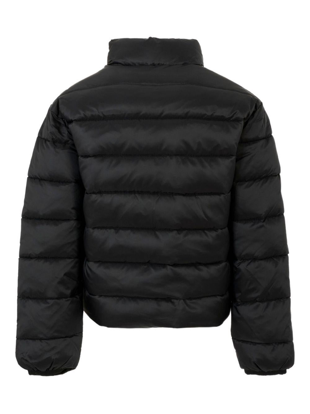 Giubbino per bambina John Richmond Junior nero con toppa con logo RGA25233PI BLACK JOHN RICHMOND JUNIOR 