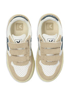 Sneakers per bambini VEJA Kids color sabbia con applicazione logo CV0520617C SMALL V-10 VEJA KIDS 