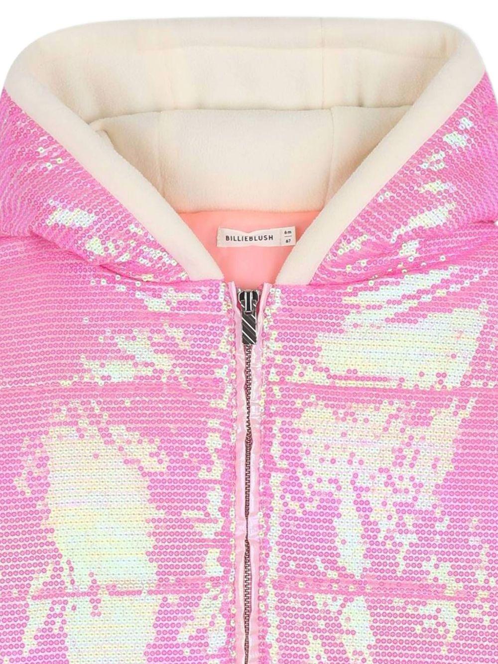 Giubbino per bambina Billieblush rosa con paillettes U21374 473 BILLIEBLUSH 