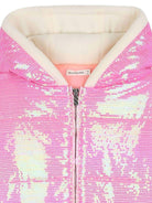 Giubbino per bambina Billieblush rosa con paillettes U21374 473 BILLIEBLUSH 