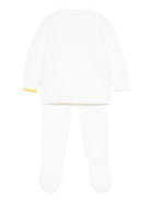 Set maglione e pantaloni per neonata Gensami Kids bianco con decorazione con paillettes GPT-FIOC-WE OFF WHITE GENSAMI 
