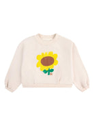 Felpa per bambina Bobo Choses beige con motivo girasole B125AC041 199 BOBO CHOSES 