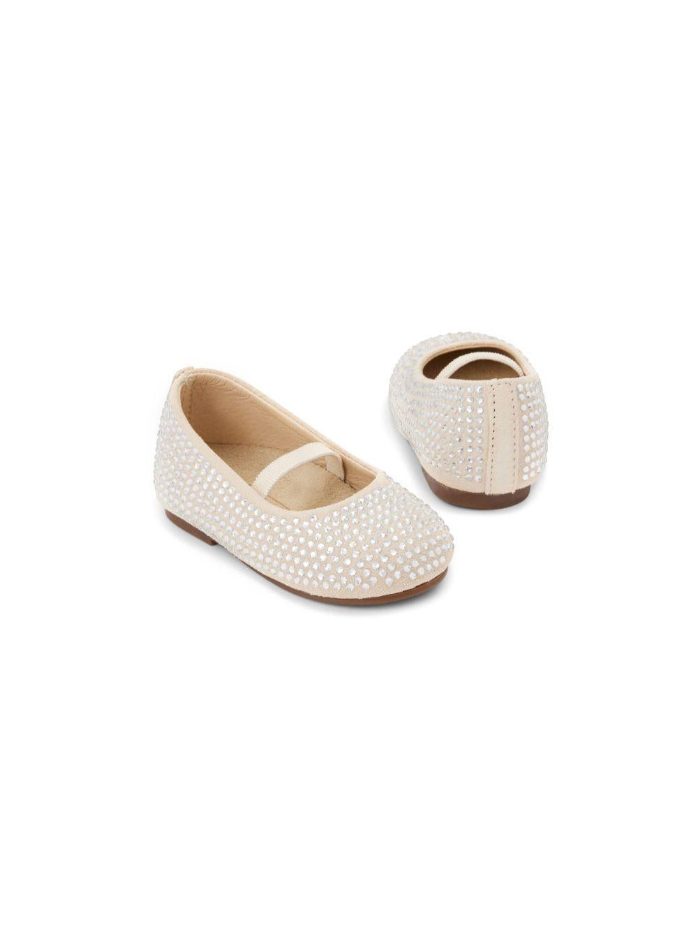 Ballerine per bambina BabyWalker beige con decorazione di cristalli PB6098 BEIGE BABYWALKER 