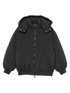 Giubbino per bambino MSGM Kids nero con cappuccio rimovibile F5MSJUPF003 MS040 MSGM KIDS 