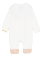 Tutina per neonata Gensami Kids bianco con tasca sul petto TU-PEEKABOO-WE WHITE/BLUE GENSAMI 