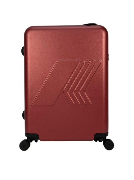 Trolley Eudoxieur per bambini K-Way Kids rosso con monogramma K-Way in rilievo tono su tono K81439W WNN K-WAY KIDS 