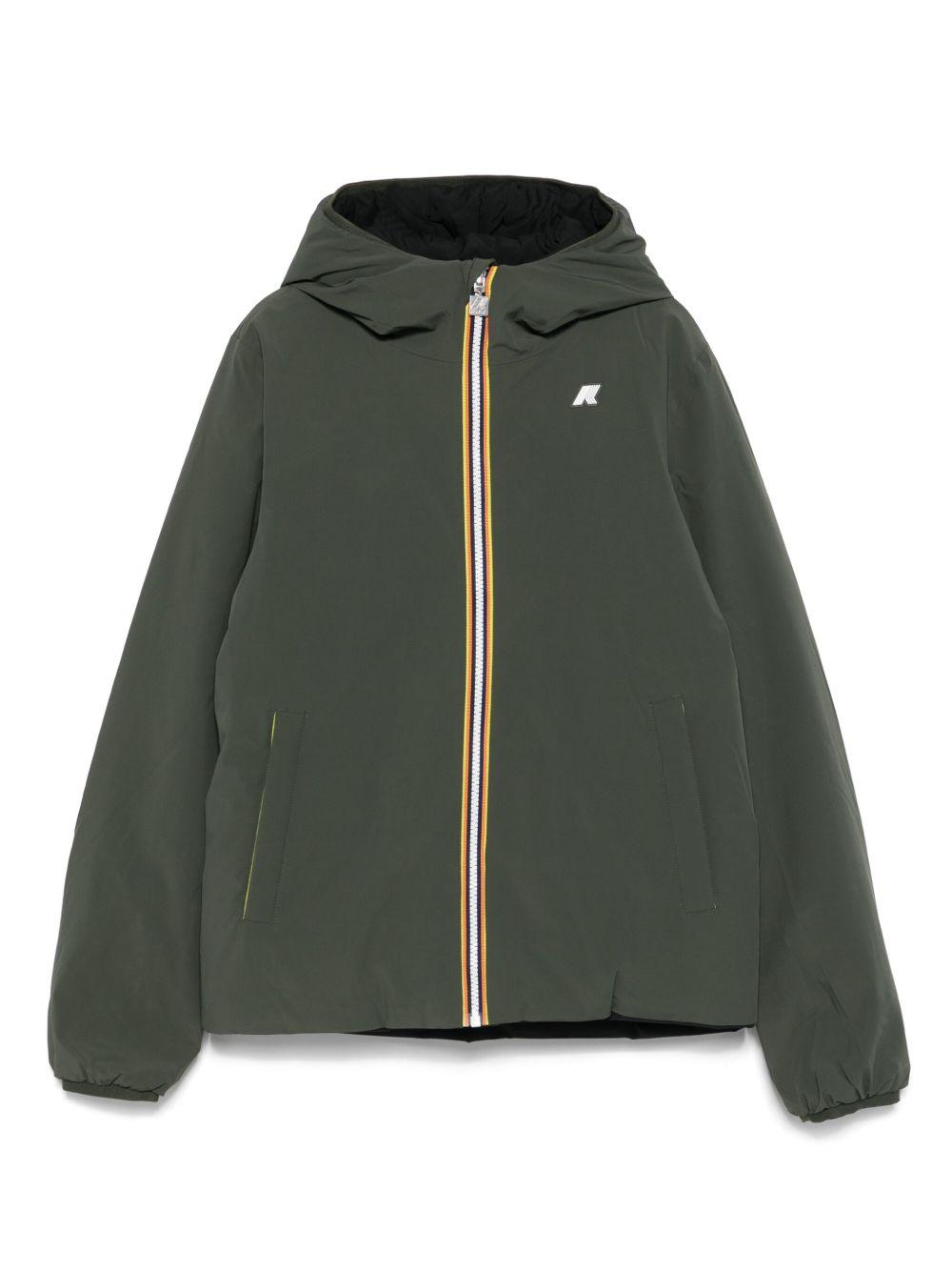 Giubbino Jack ST Warm  per bambino K-Way Kids verde con design termico K71337W AGQ K-WAY KIDS 