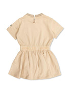 Abito modello felpa per bambina Moncler Enfant beige con logo K19548I0000589AKM 51N MONCLER ENFANT 