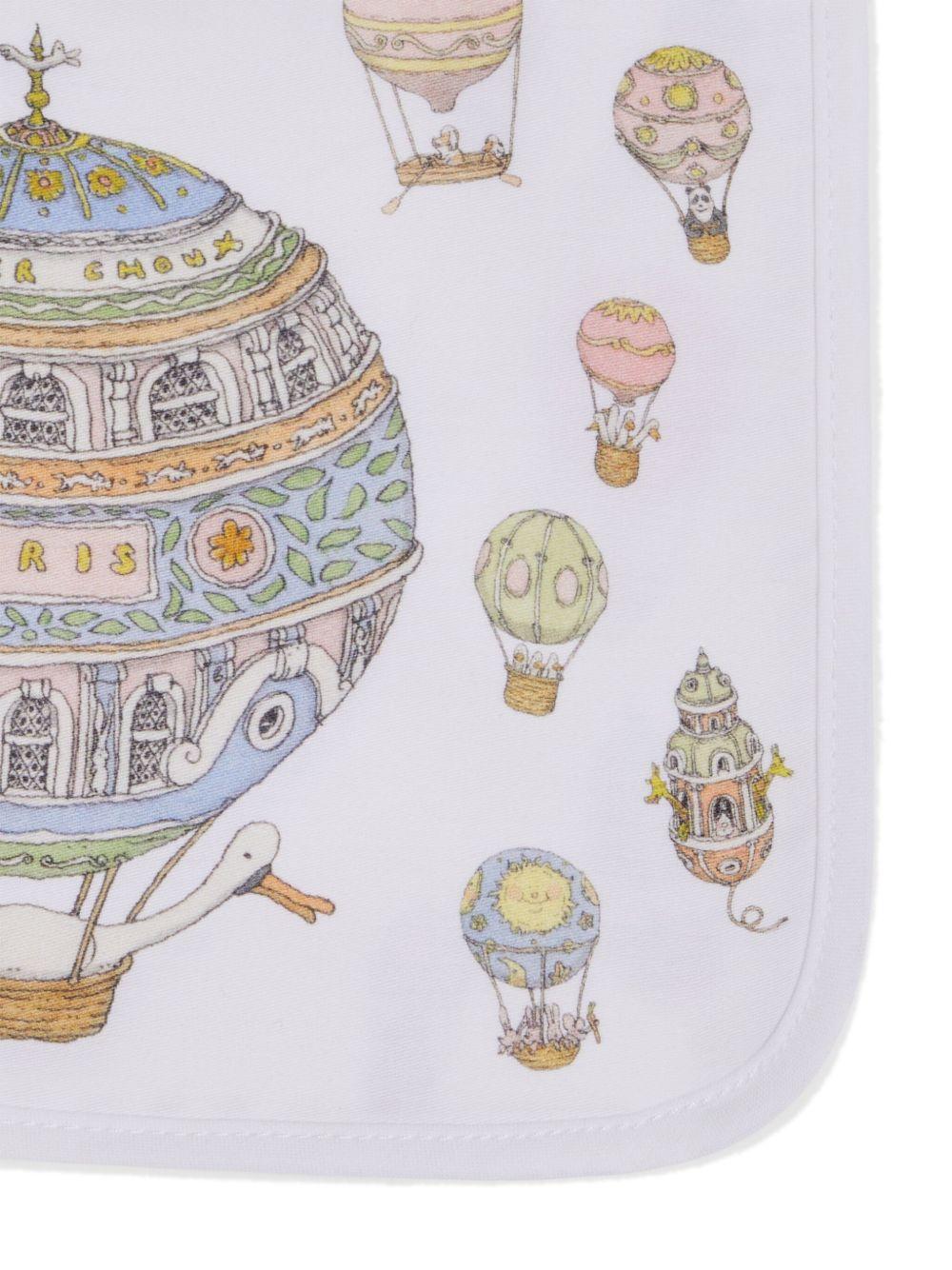 Bavaglino per neonati Atelier Choux bianco con stampa BI-CS-HAB A-U ATELIER CHOUX PARIS 