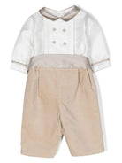 Tutina per neonato La Stupenderia beige con bottoni CBPG57 V65 LA STUPENDERIA 
