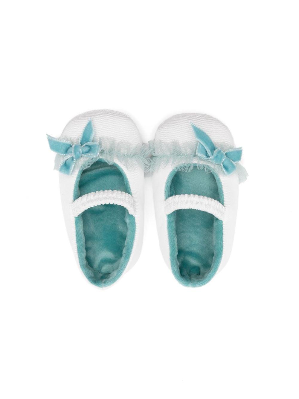 Ballerine per neonata Colorichiari bianco con fiocco azzurro FN9578923232 2033 COLORICHIARI 