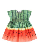 Abito per bambina Molo multicolore con stampa grafica all-over 4S25E111 9325 MOLO 