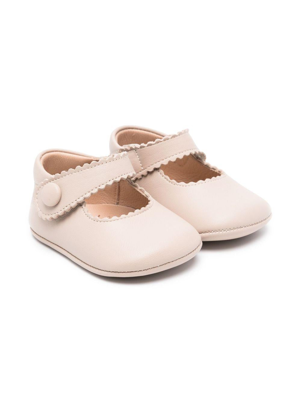 Scarpe primi passi per neonata Eli1957 beige con soletta in pelle con logo 0347AL NUDE ElI 