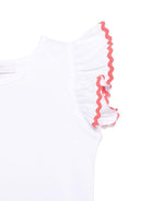 Top per neonata Mariella Ferrari bianco con dettaglio a smerlo TSC3 500 P012 MARIELLA FERRARI 