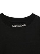 T-shirt con ricamo per bambino Calvin Klein Kids nero con orlo dritto IB0IB02353 BEH CALVIN KLEIN KIDS 