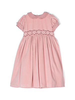 Mariella Ferrari pink dress for baby girls with ruffles