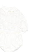 Tutina per neonata La Stupenderia bianca con colletto alla Peter Pan 1CBCT02 V02X28 LA STUPENDERIA 