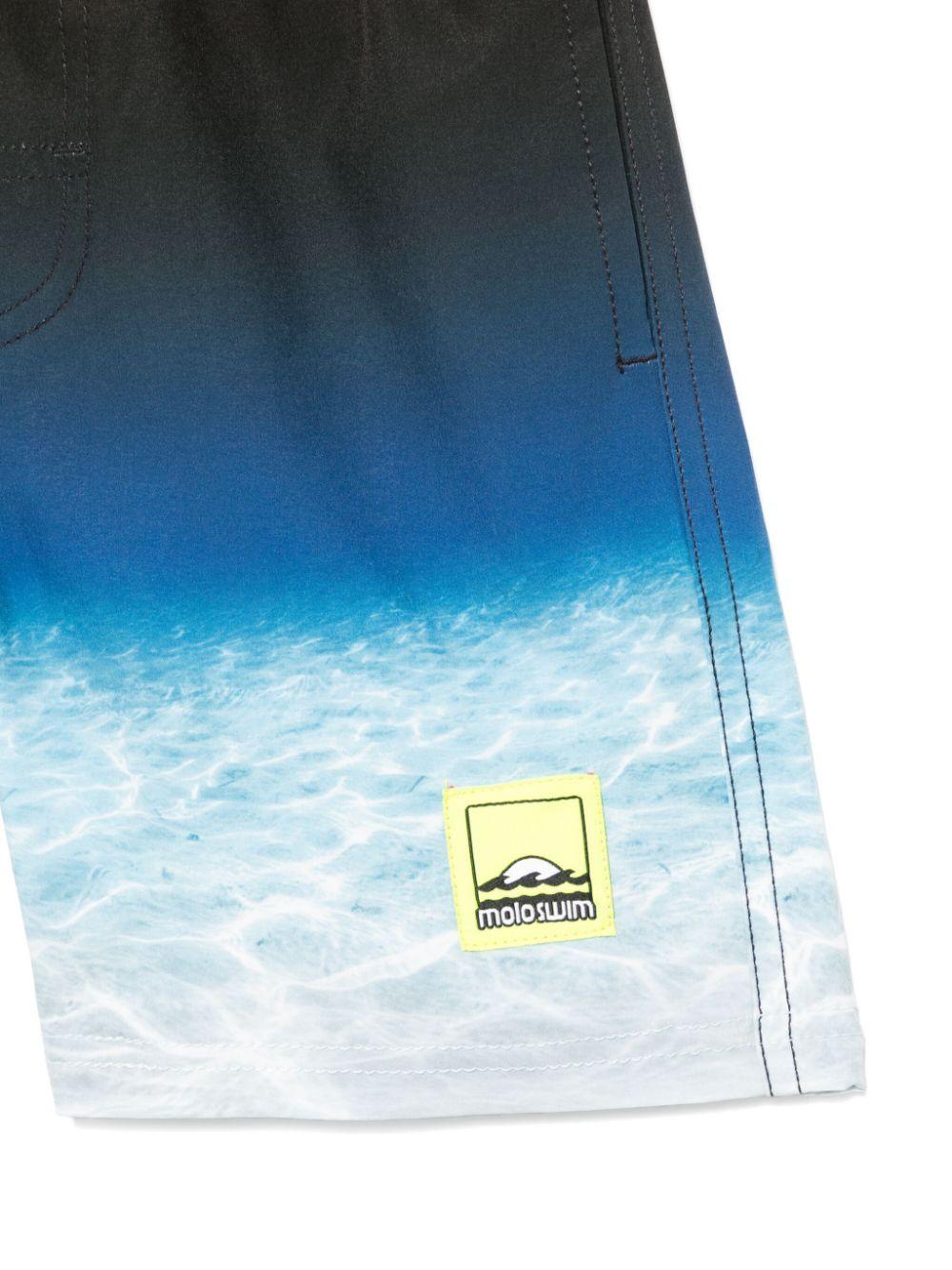 Costume da bagno per bambino Molo blu con effetto sfumato 8S25P406 3797 MOLO 